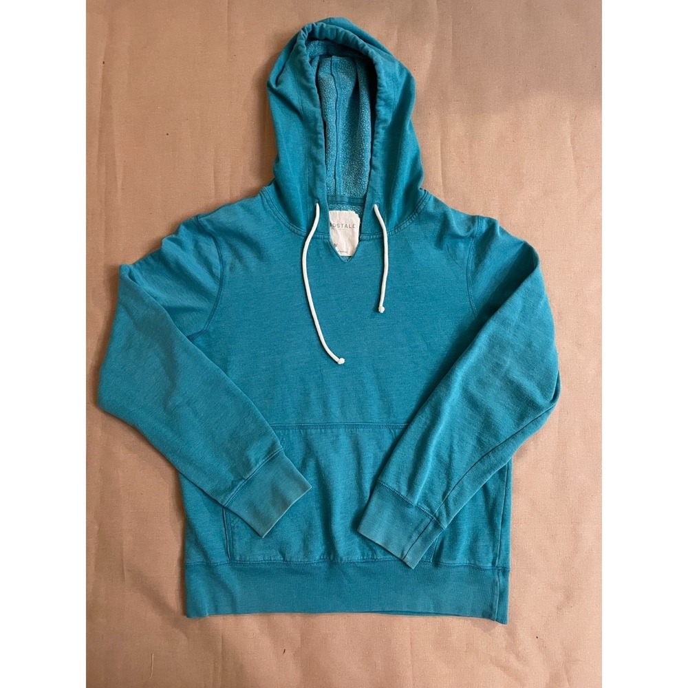 Aeropostale Hoodie Y2K Unisex Size M Teal Pullover Kangaroo Pocket Athleisure
